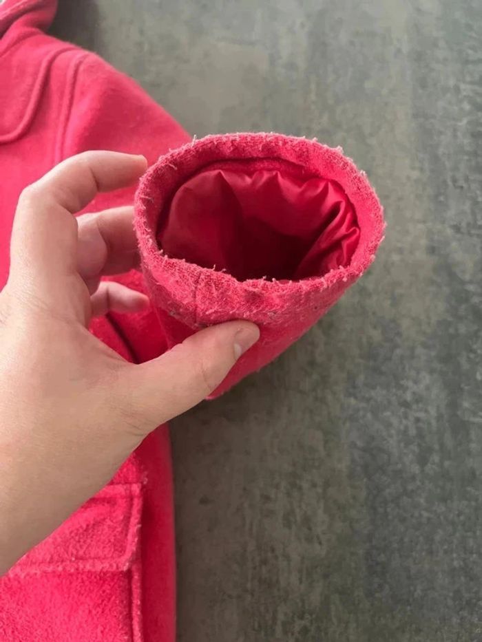 Duffel-coat rouge intérieur mouton petit bateau - photo numéro 4