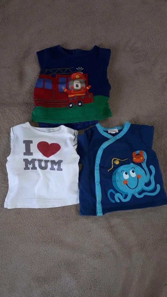 Lot 3 pyjamas printemps été garçon 9 mois