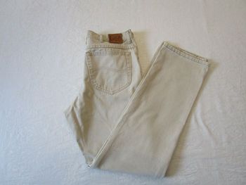 Jean LEE homme 100% coton coupe droite straight leg Taille 44 W34 L32 Bleu clair délavé (J275)
