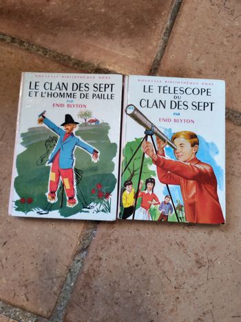 Lot de 2 livres Le Clan des Sept par Enid Blyton, Nouevlle Bibliothèque rose