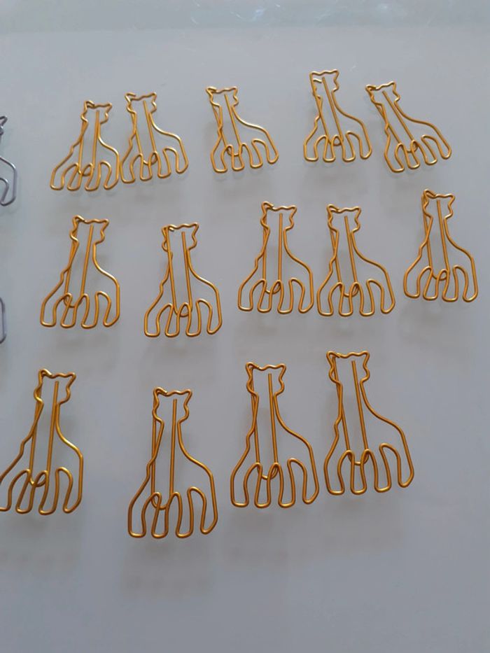 Lot de 42 attaches trombones 📎 Sophie le girafe - photo numéro 4