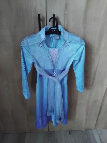Robe Princesse Reine des Neiges Elsa FROZEN Disney 5 - 6 Ans  Déguisement Carnaval Fille ❄️
