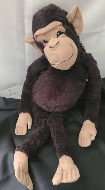 Peluche singe ikea vralapa marron longues jambes 55cm