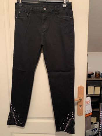 Jeans avec perles