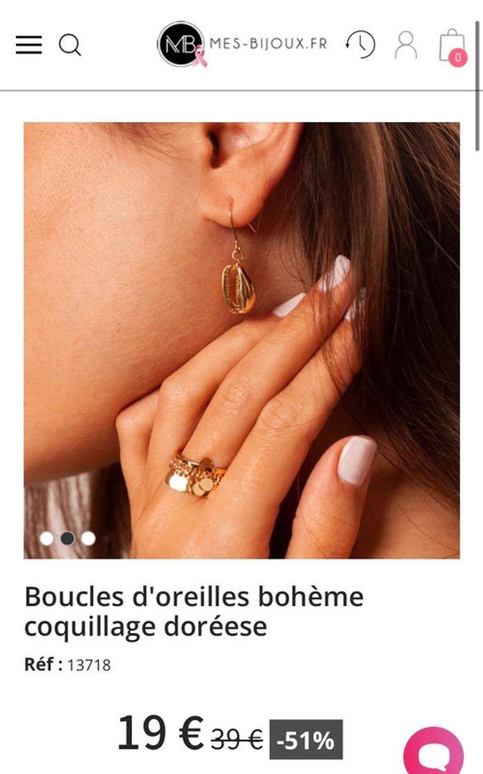 Parure dorée boucles d’oreilles + bracelet - photo numéro 5