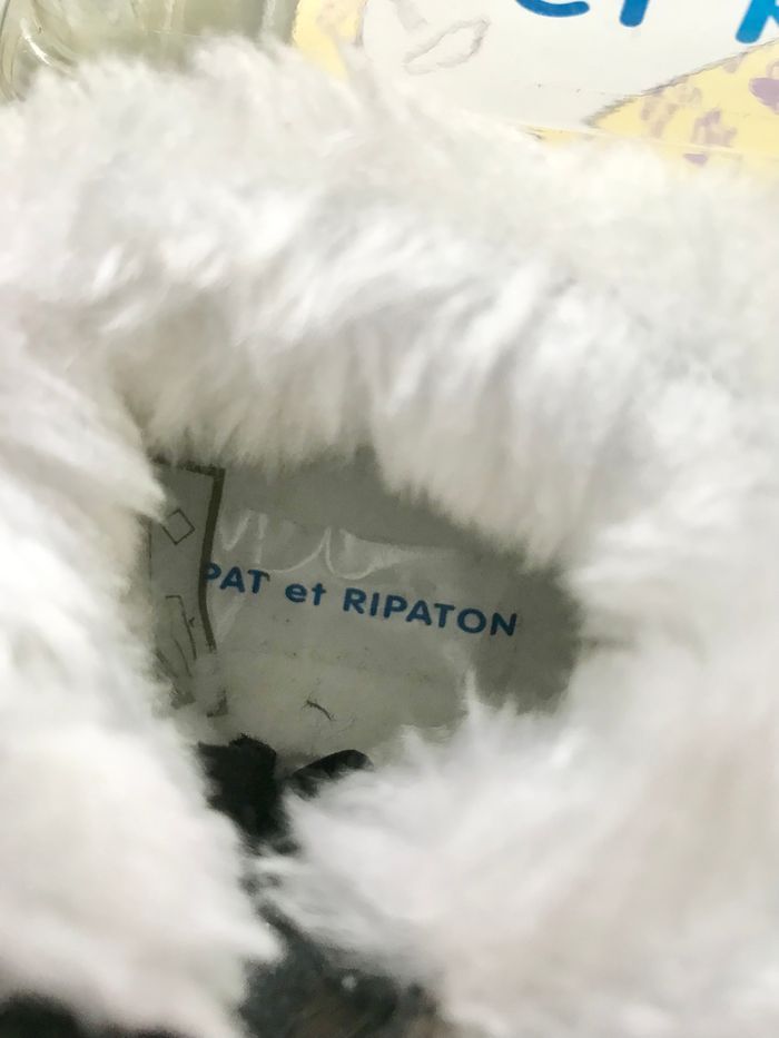 Chaussons velours noir 17 (Pat & Ripaton) - photo numéro 5