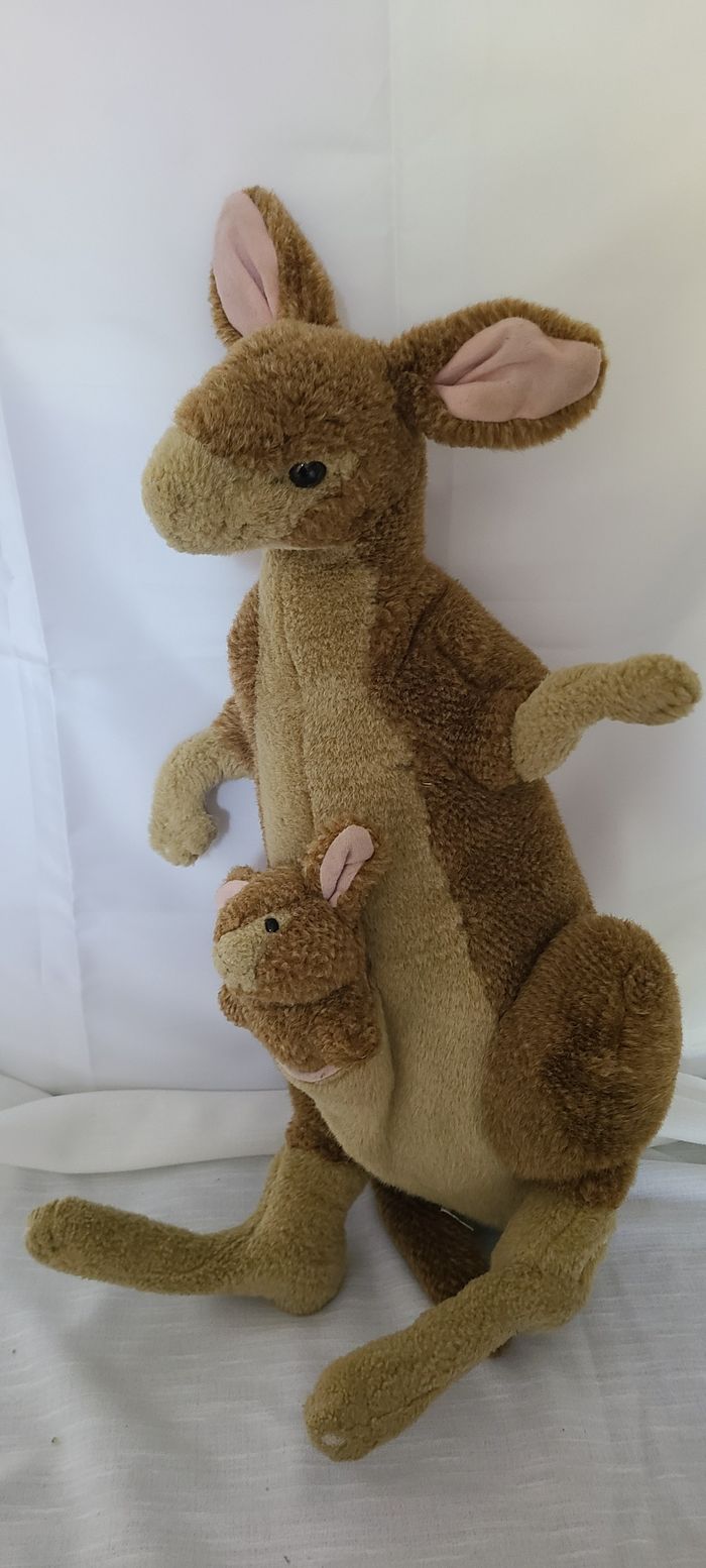 peluche kangourou pattes arrières articulés eluz - photo numéro 5