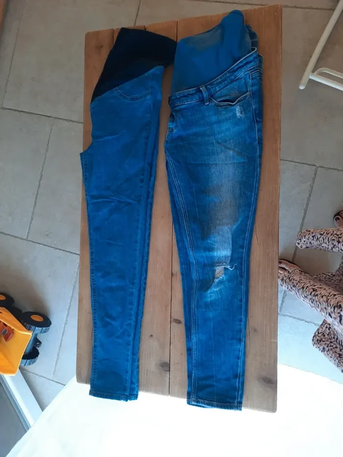 Lot de 2 jeans grossesse