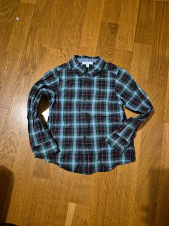 Chemise carreaux vert taille 4 ans