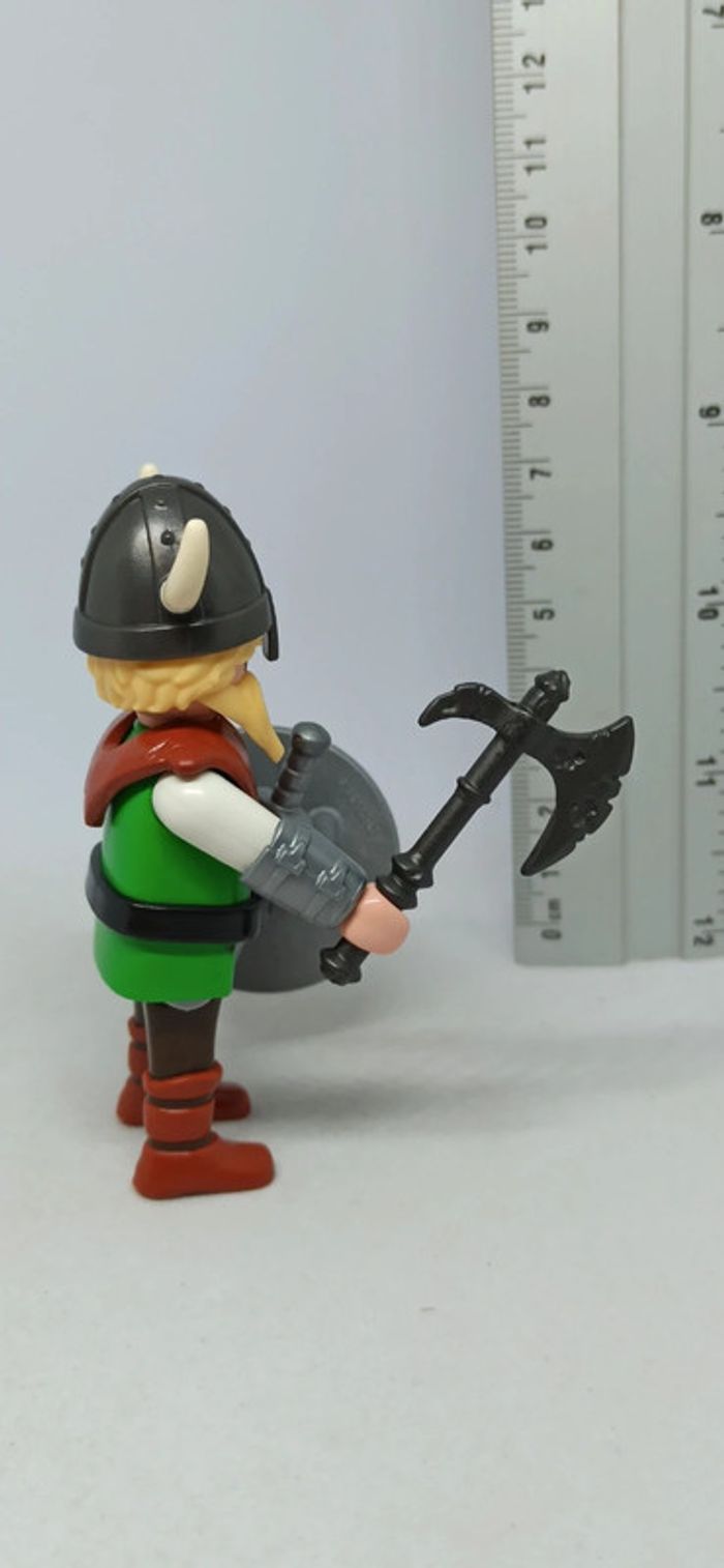 Homme viking avec barbe et casque à cornes playmobil - photo numéro 3