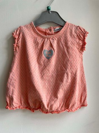 T shirt T 12 mois "Tape à l'oeil" manches courtes