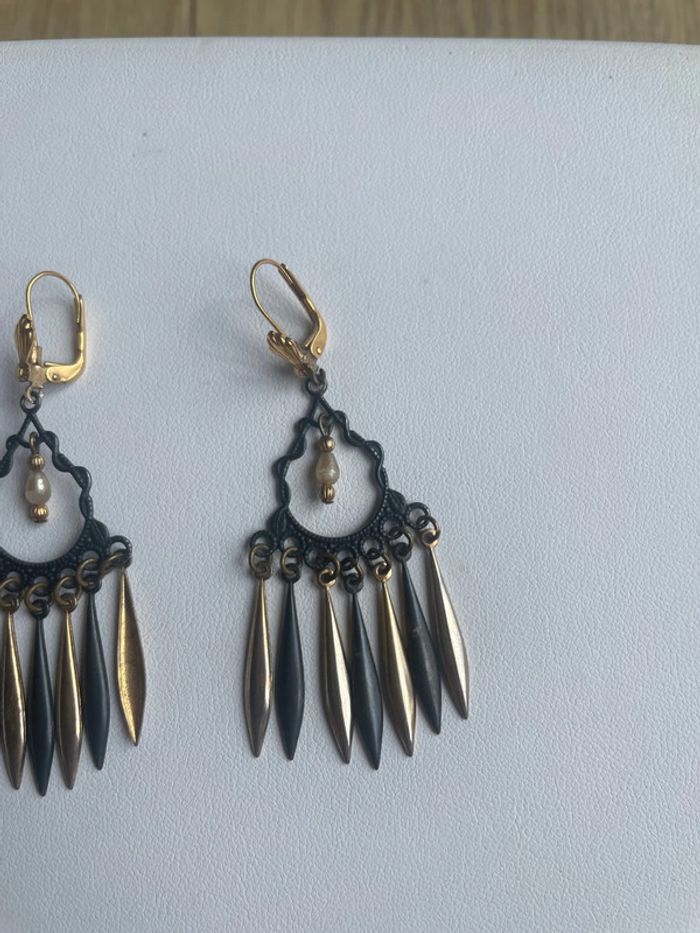 Boucles d’oreilles dormeuses anciennes - photo numéro 3