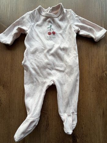 Pijama rose cerise verbaudet 3 Mois 60 cm Ma petite cherie Coton 