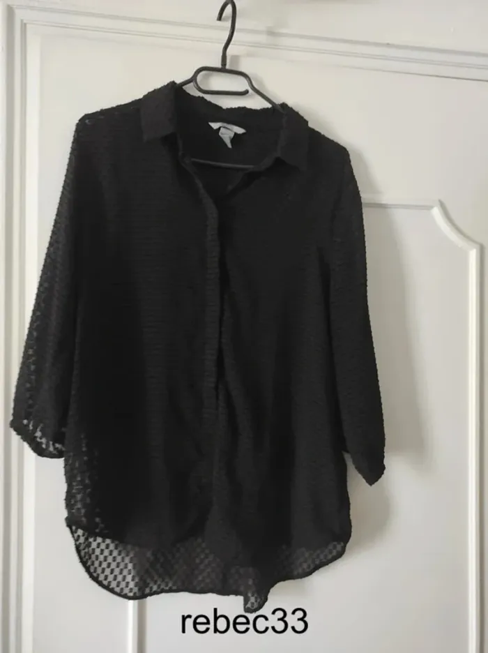 Blouse fluide mouchetée fluide - photo numéro 2