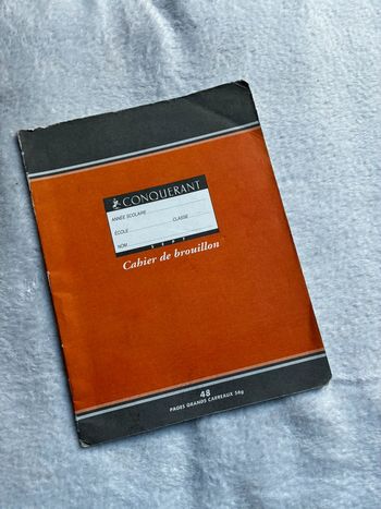Petit cahier grand carreaux 48 page