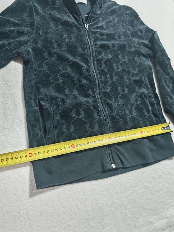 Luxueuse veste Fred Perry en velours noir, taille S (UK 8, EUR 36, USA 6). - photo numéro 7