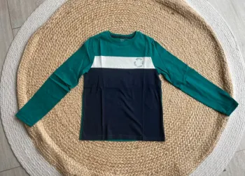 Teeshirt bicolore vert/bleu 10 ans Kiabi