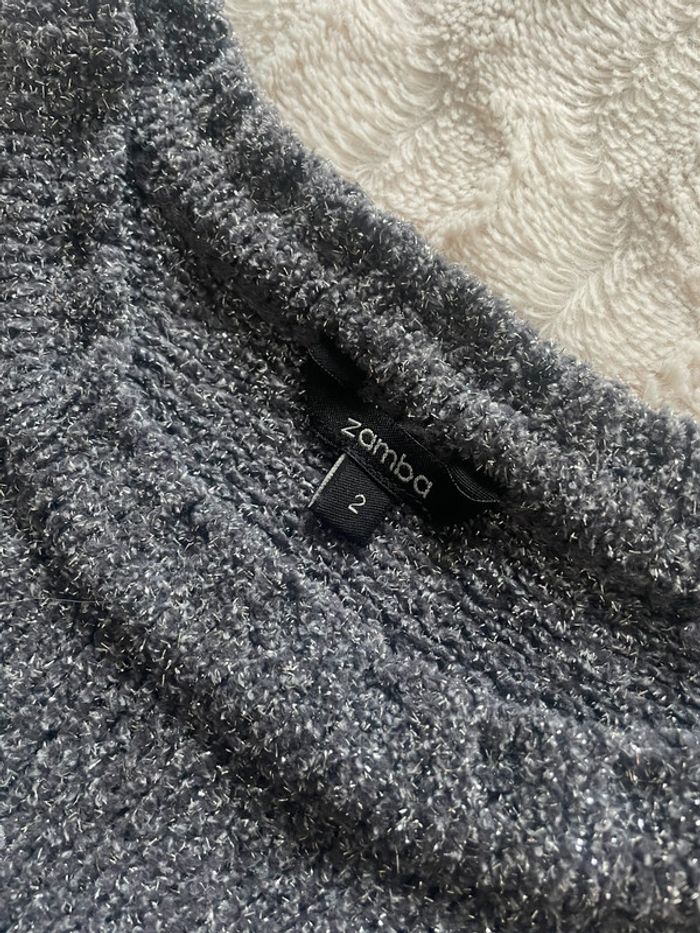 Pull gris brillant T2 - photo numéro 2