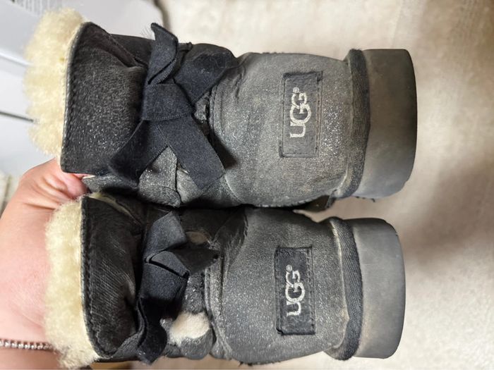 Botte bottines ugg blanc pailletée mini Bailey bow taille 38 - photo numéro 10