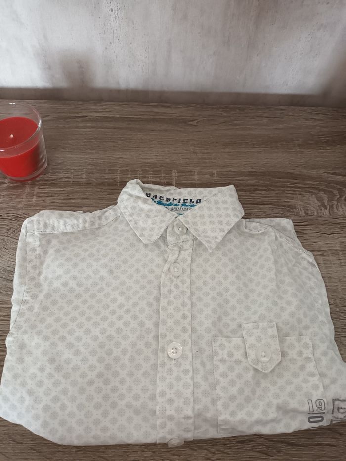 Chemise Garçon 6 ans Backfield blanc/ gris - photo numéro 4