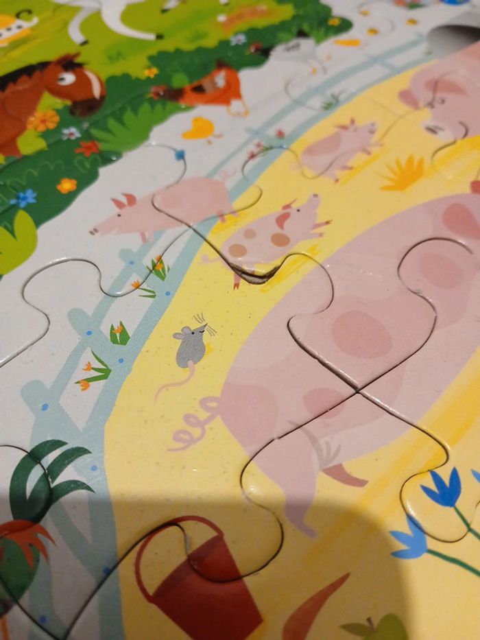A la ferme livre et puzzle - photo numéro 3
