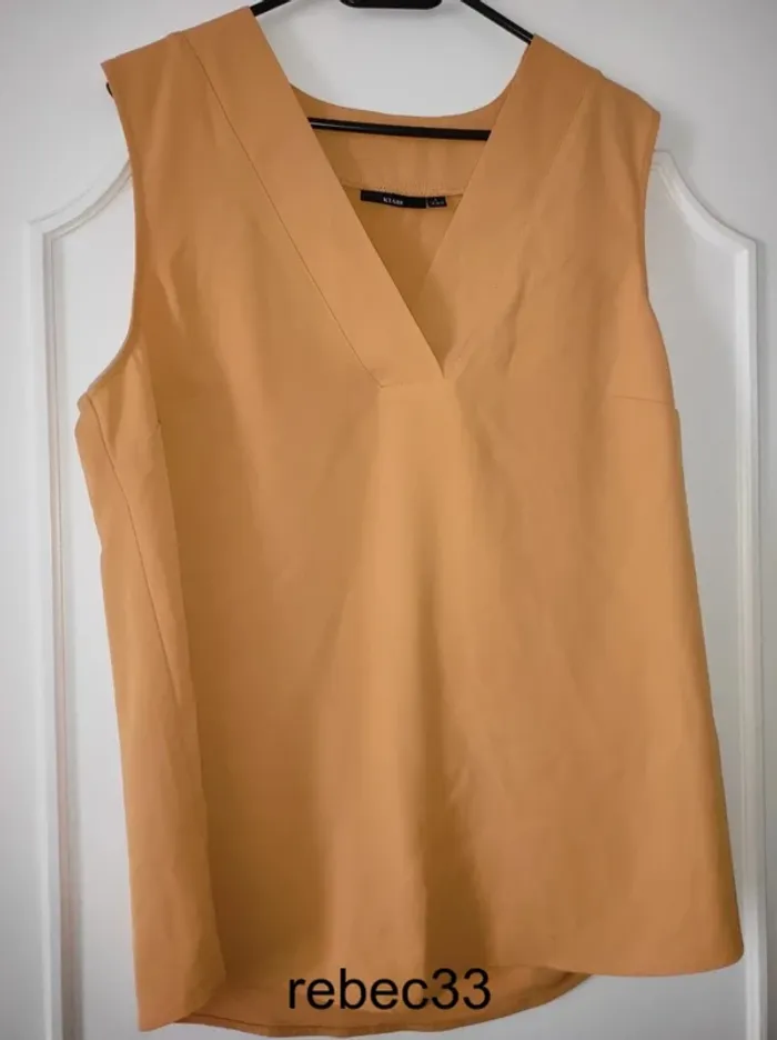 Blouse haut Débardeur jaune moutarde Kiabi