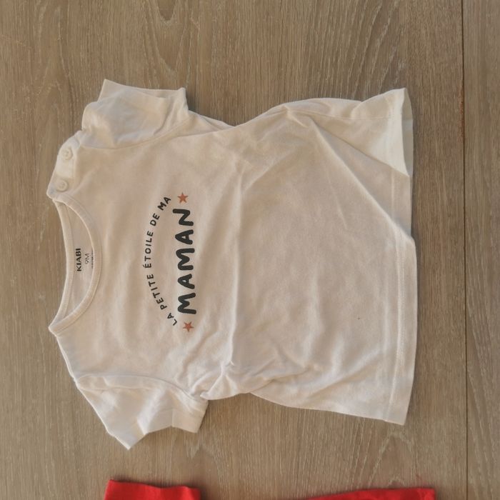 Tshirt manche courte taille 9 mois kiabi - photo numéro 2