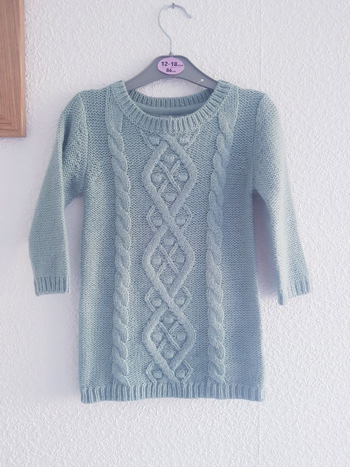 Primark - Robe pull en tricot + bas collants - Neuve avec étiquette ! (18 mois) - photo numéro 2