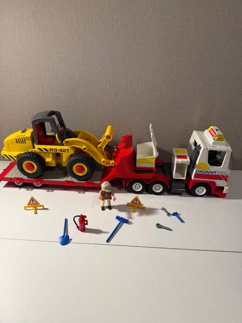 Camion porte char bulldozer Playmobil