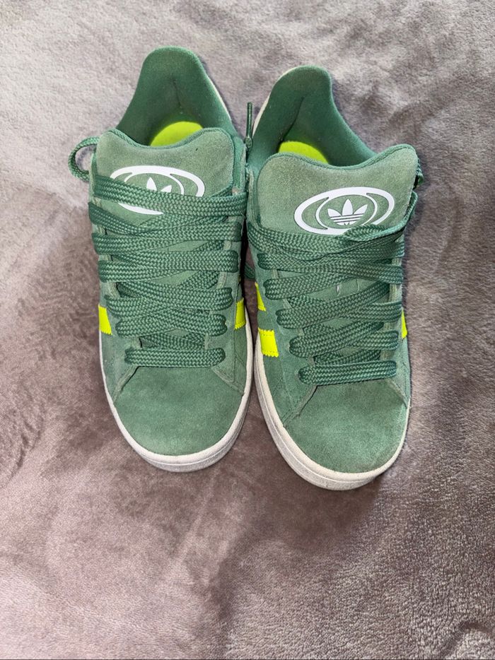 Baskets Adidas campus verte taille 38 en très bon état. - photo numéro 7