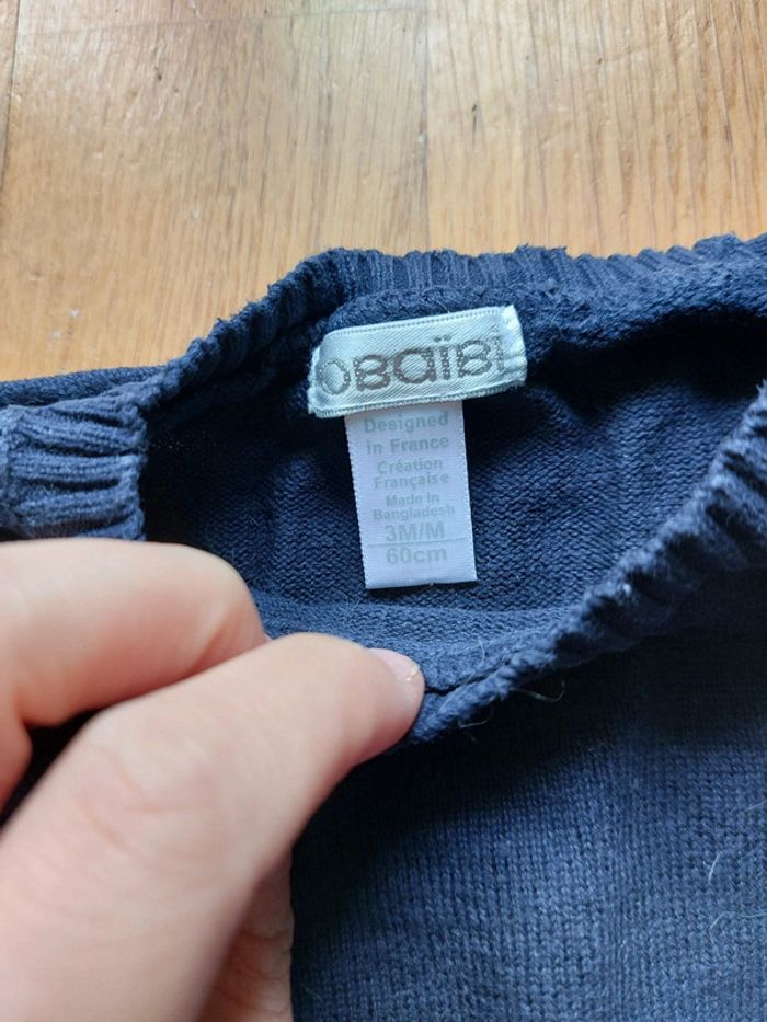 Pull rayé 3 mois - photo numéro 2