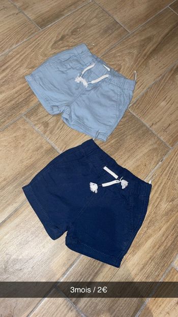 Lot shorts 3mois 🐳
