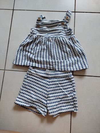 Ensemble fille 6-9 mois