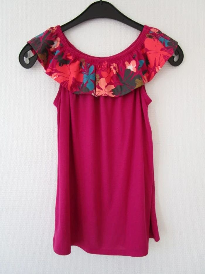 Débardeur fuchsia Gémo 12 ans TBE - photo numéro 3