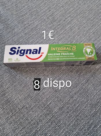 Dentifrice signal intégral 8 haleine fraîche