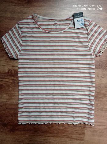 T-shirt rayé fille, Primark, taille 12-13 ans, NEUF