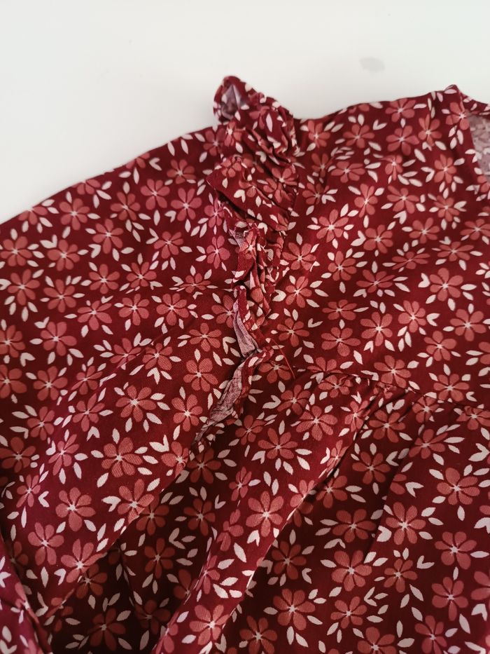 Blouse fleurie Vertbaudet 10 ans - photo numéro 3