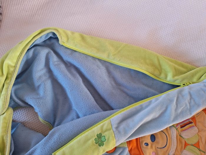 Turbulette/ gigotteuse bébé velours 12/24 Mois "mots d'enfants" très épaisse - photo numéro 7