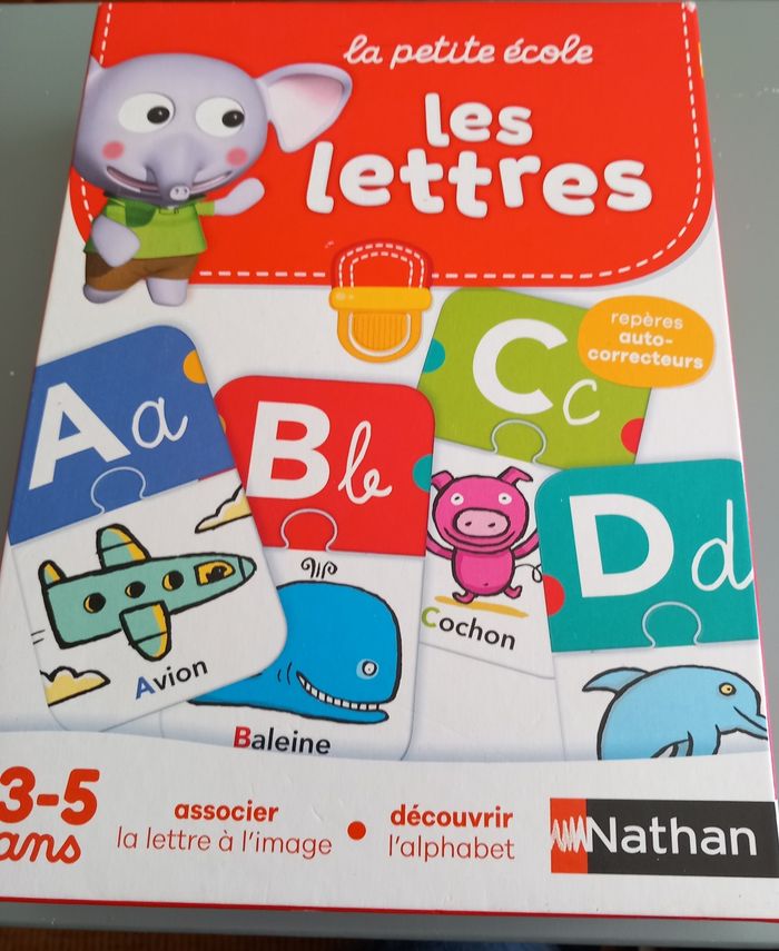 Jeu de lettres la petite école Nathan 3-5ans - photo numéro 9