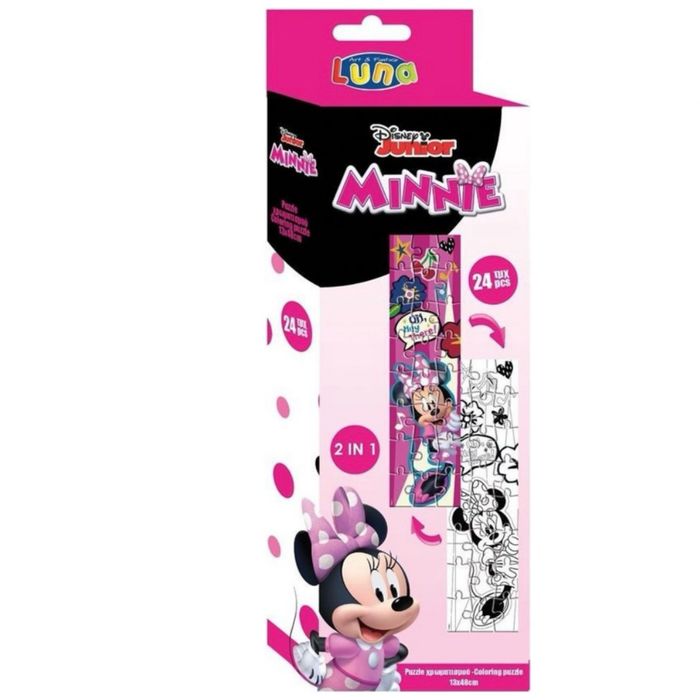 PUZZLE 2 EN 1 MINNIE MOUSE - DISNEY - NEUF