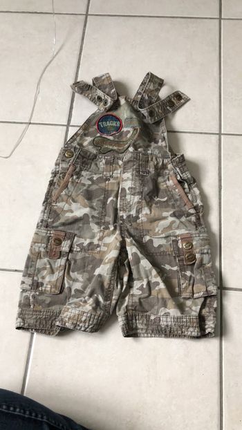 Salopette short 24 mois camouflage