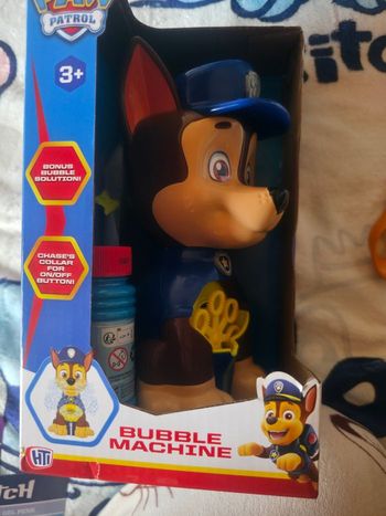 Souffleur à bulles de savon paw patrol Chase 