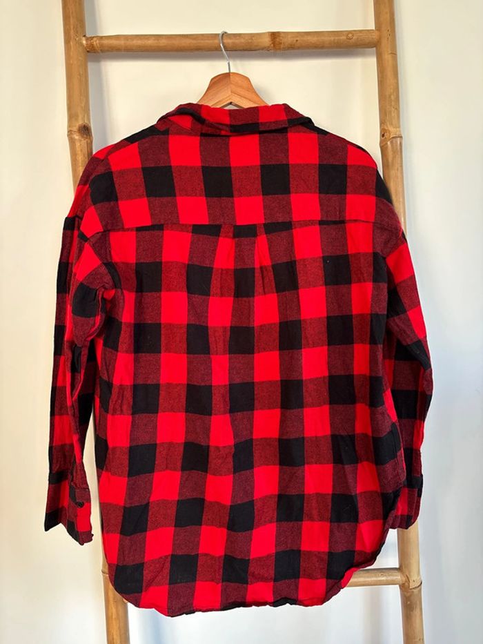chemise rouge et noir à carreaux style bûcheron - photo numéro 6