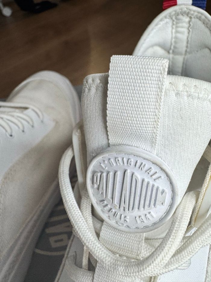 Basket montante Pallidium en toile blanche - photo numéro 7