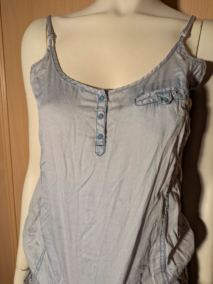 Combi short bretelle Kaporal bleu ciel M - photo numéro 3