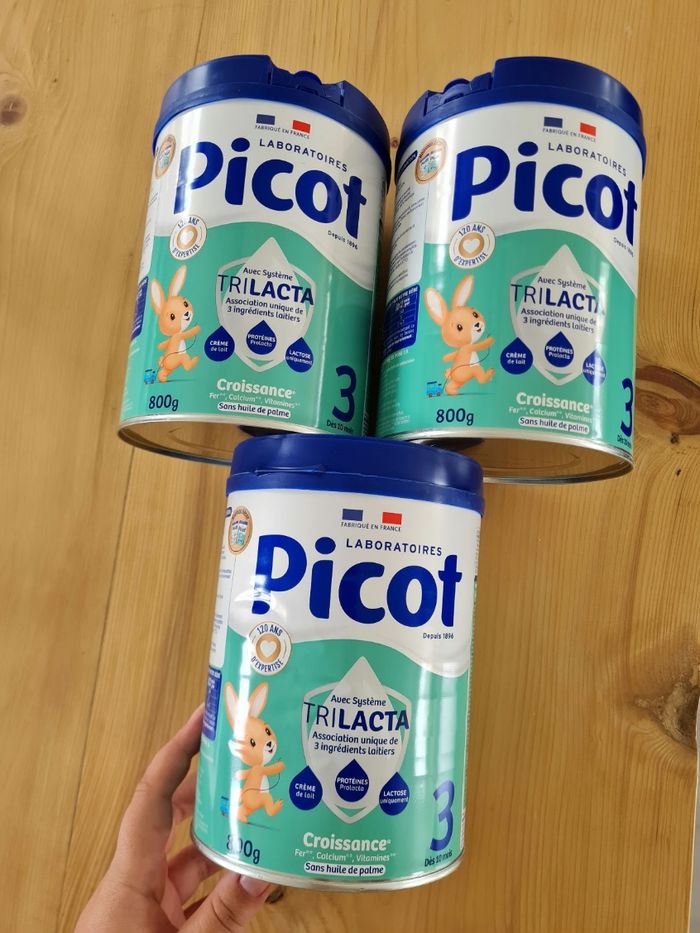 Lait infantile Picot 3ème âge neufs