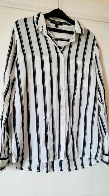 Chemise noire et blanche