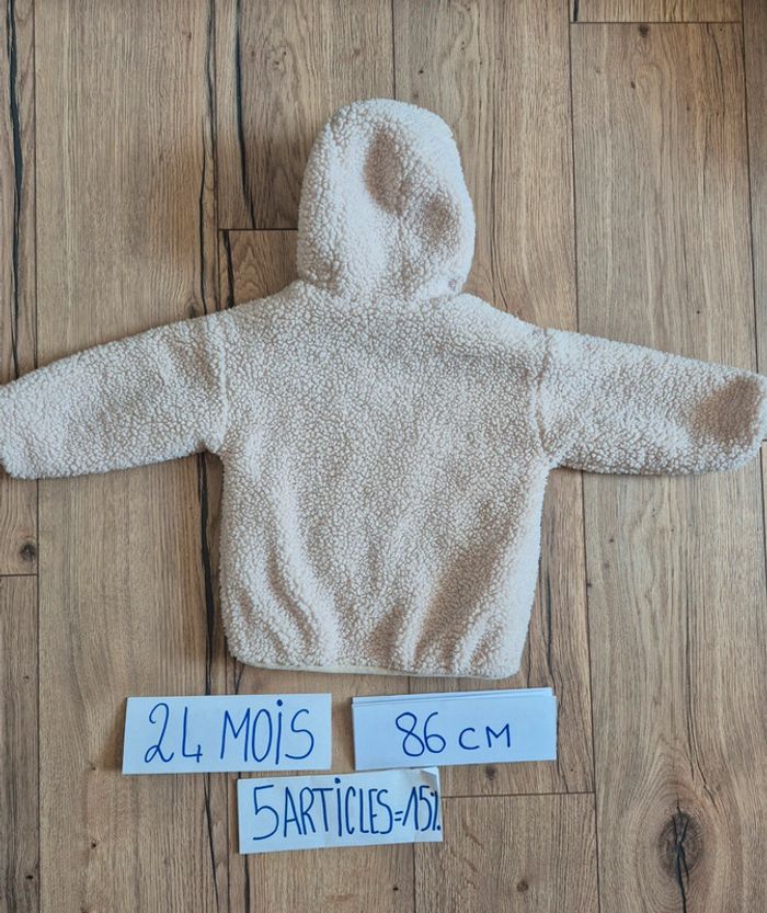 Manteau type outiné mouton vertbaudet 86cm 2ans - photo numéro 6