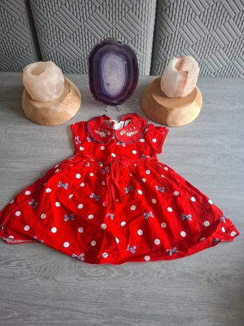 Robe vintage rouge Taille 12 mois
