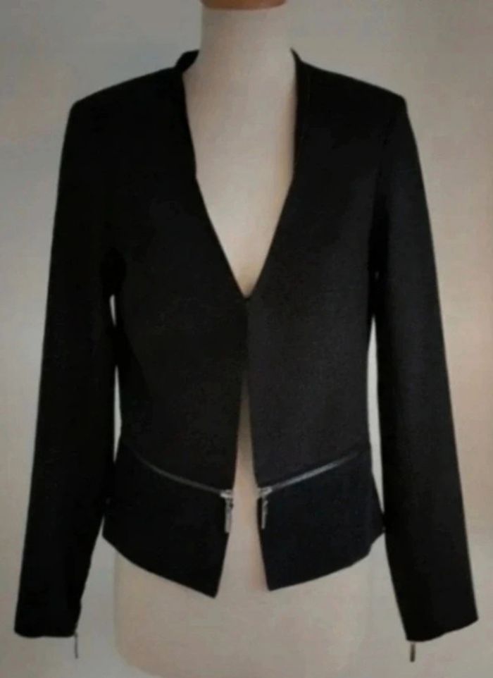 Magnifique veste blazer noire Et compagnie taille 38 - photo numéro 2